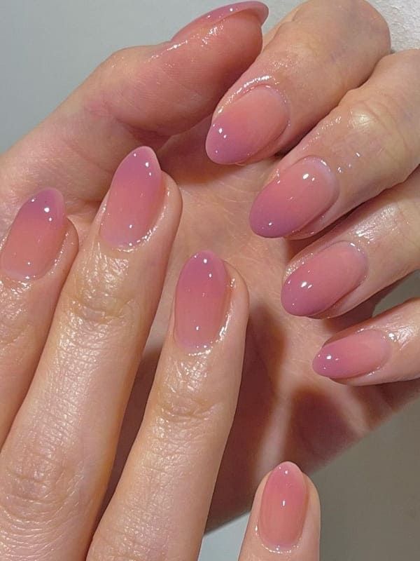 Pink Jelly Nails 