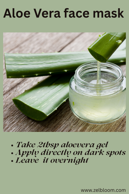 aloe vera for lighten dark spots remedies
