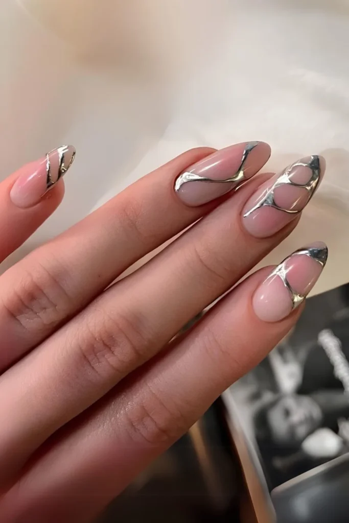 swirl nail art ideas 2025
