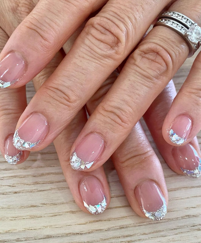 Rhinestone French Lines