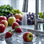 Cleaning Fruit with Vinegar and Baking Soda