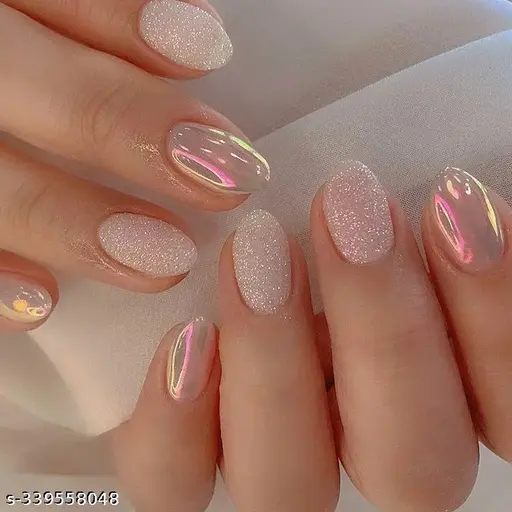 shimmery Summer Nails Ideas