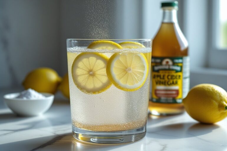 Apple Cider Vinegar, Lemon, and Baking Soda Drink: A Healthy Elixir