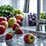 Cleaning Fruit with Vinegar and Baking Soda